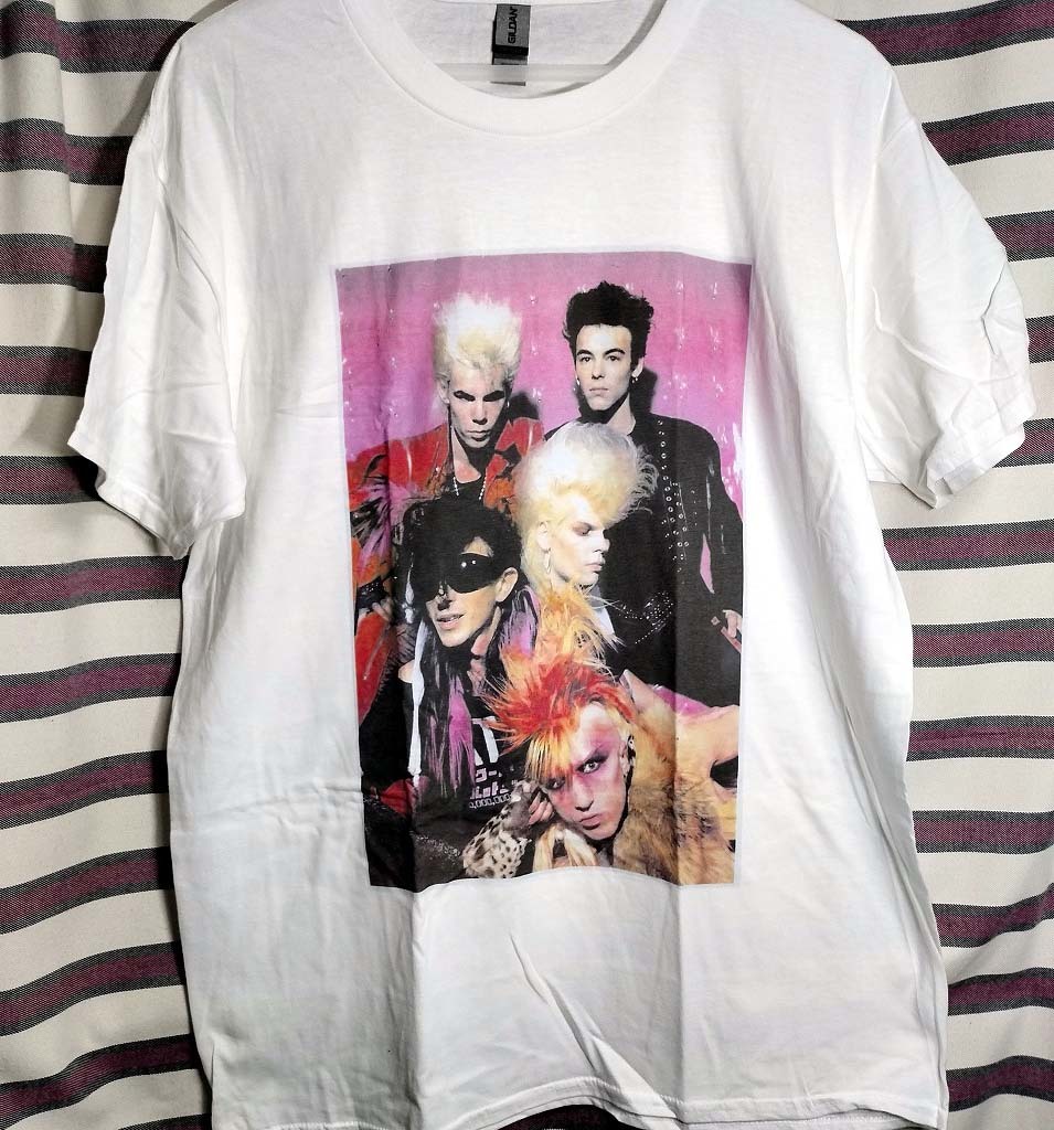 新作登場，得価 SIGUE SIGUE SPUTNIK T-shirt ジグジグスパトニック BIGプリントTシャツ / 80's バンドT ロックT rock 布袋寅泰(Tシャツ)｜売買されたオークション情報、yahooの商品情報をアーカイブ公開 - オークファ Tシャツ