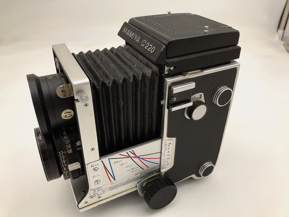 中古 MAMIYA マミヤ C220 PROFESSIONAL SEKOR 80mm f/2.8 DS 105mm f