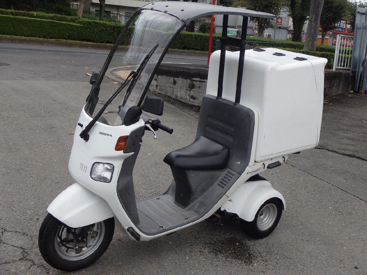 【品質保証，新作登場】 ジャイロキャノピー TA03 実動車 ミニカー ボックス付き 原付 車体 バイク ホンダ 4スト 屋根 スクーター デリバリー 東京八王子 36-5(50cc以下)｜売買されたオークション情報、yahooの商品情報を 50cc以下