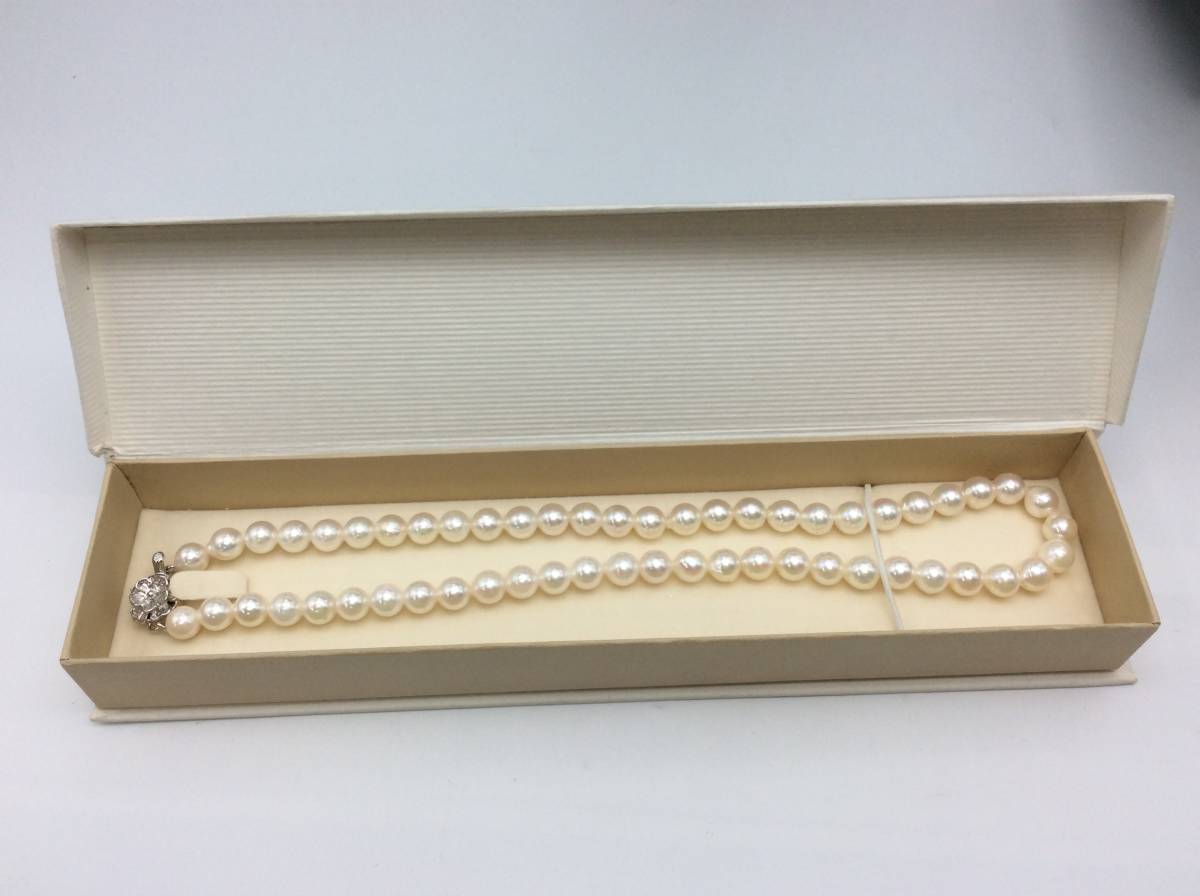 4193 SILVER 刻印 パール 真珠 ネックレス 冠婚葬祭 レディース 