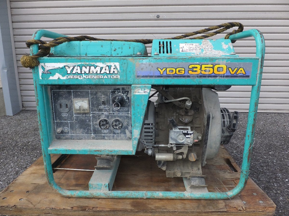 ヤンマー YDG350VA-6E ディーゼル発電機 ヤンマー 空冷ディーゼル発電機(60Hz) YDG350VAー6E YDG350VA-6E 1台