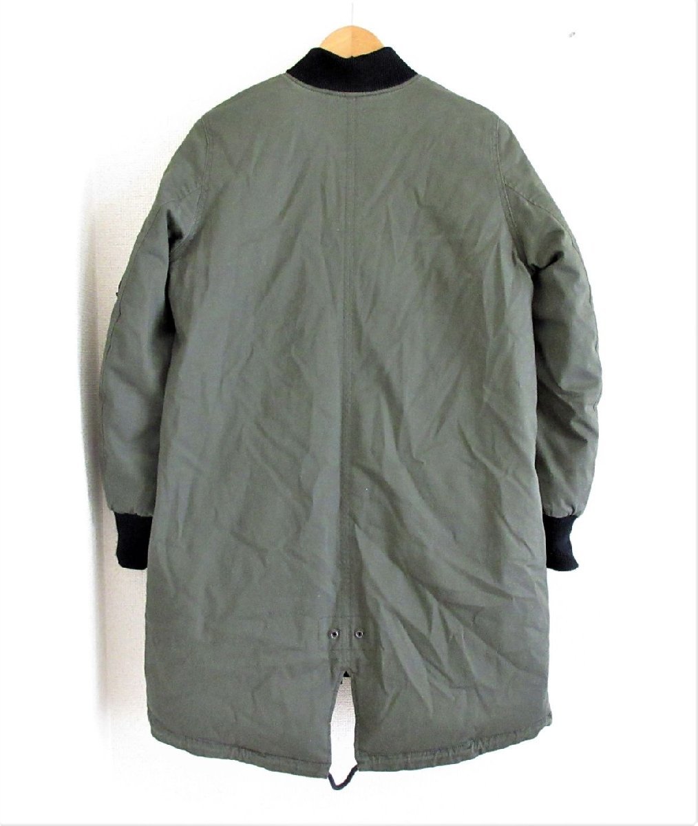 ほぼ美品 DIESEL ディーゼル 配色切り替え ミドル丈 MA-1型 ダウン