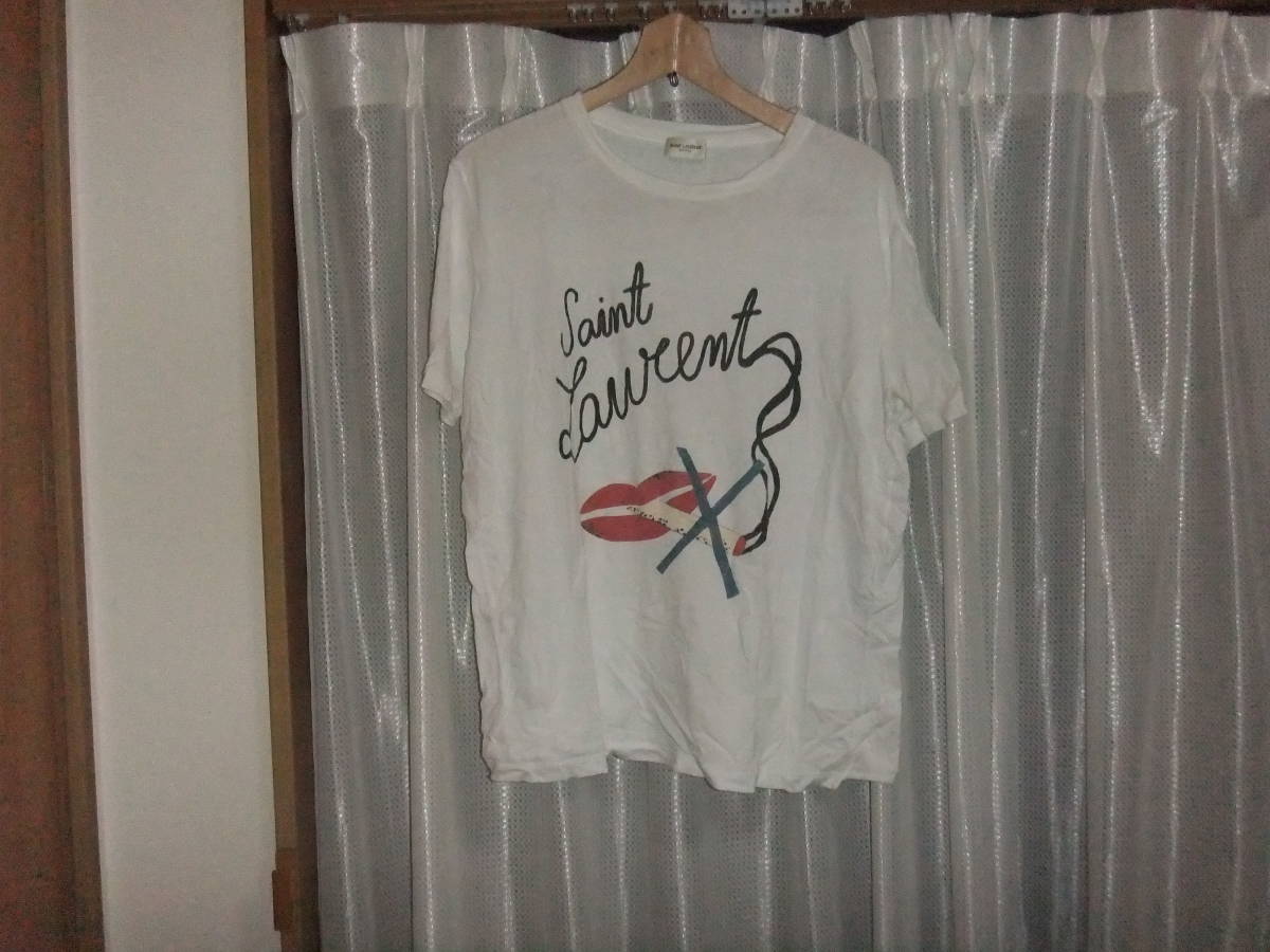 saint laurent サンローラン ノースモーキングTシャツ 希少Sサイズ