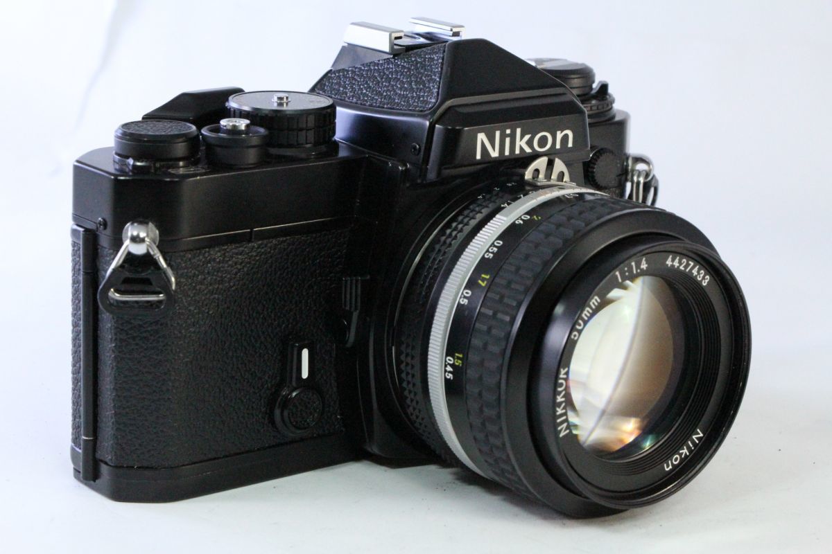 Nikon FE ボディ シャッター動作確認済 動作保証・点検済】良品☆ニコン Nikon FE ボディ+ AI NIKKOR F1.4 50mm