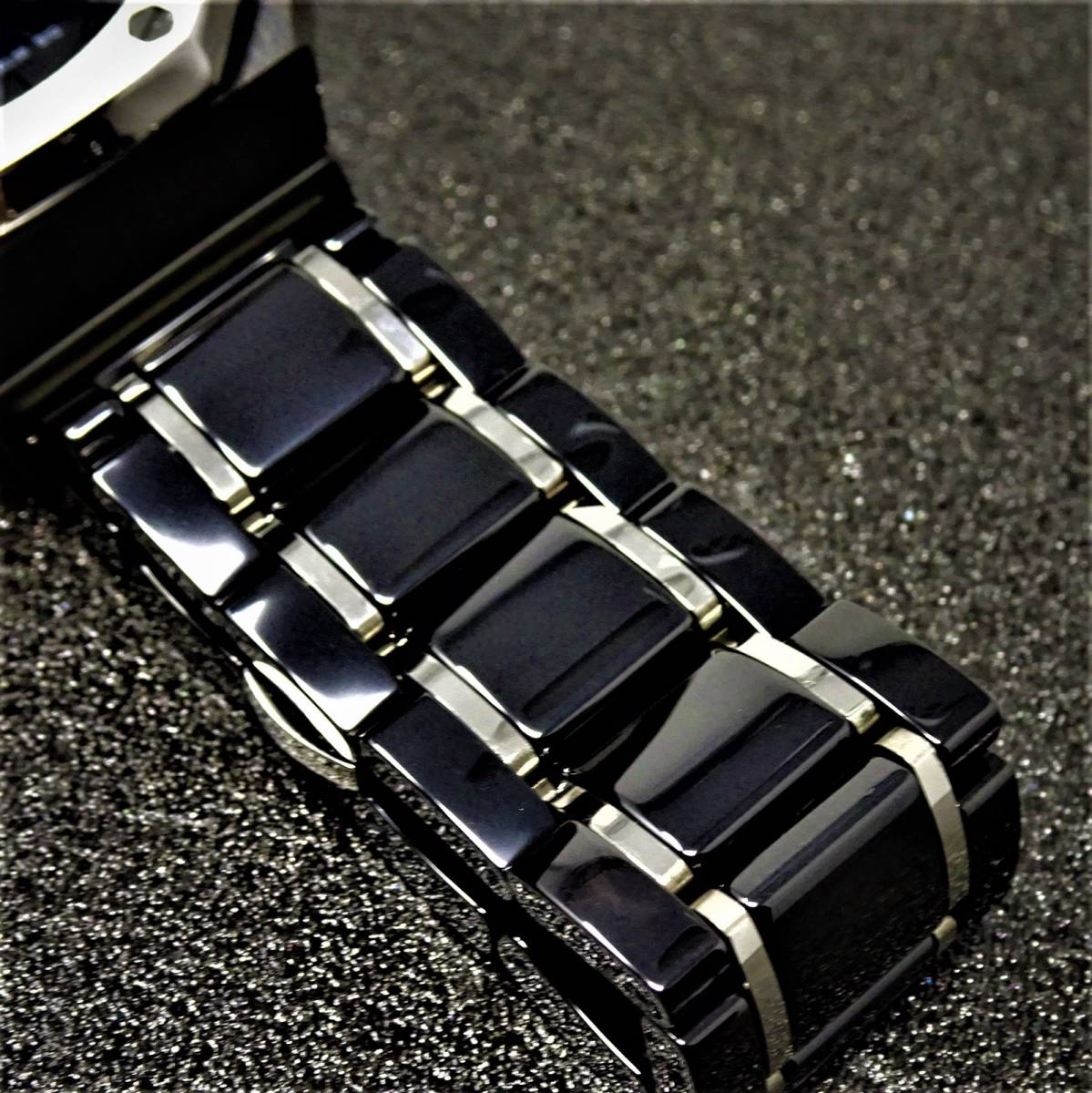 腕時計 BLIGER 部品 カスタム 新型ケース R セラミックベゼル 