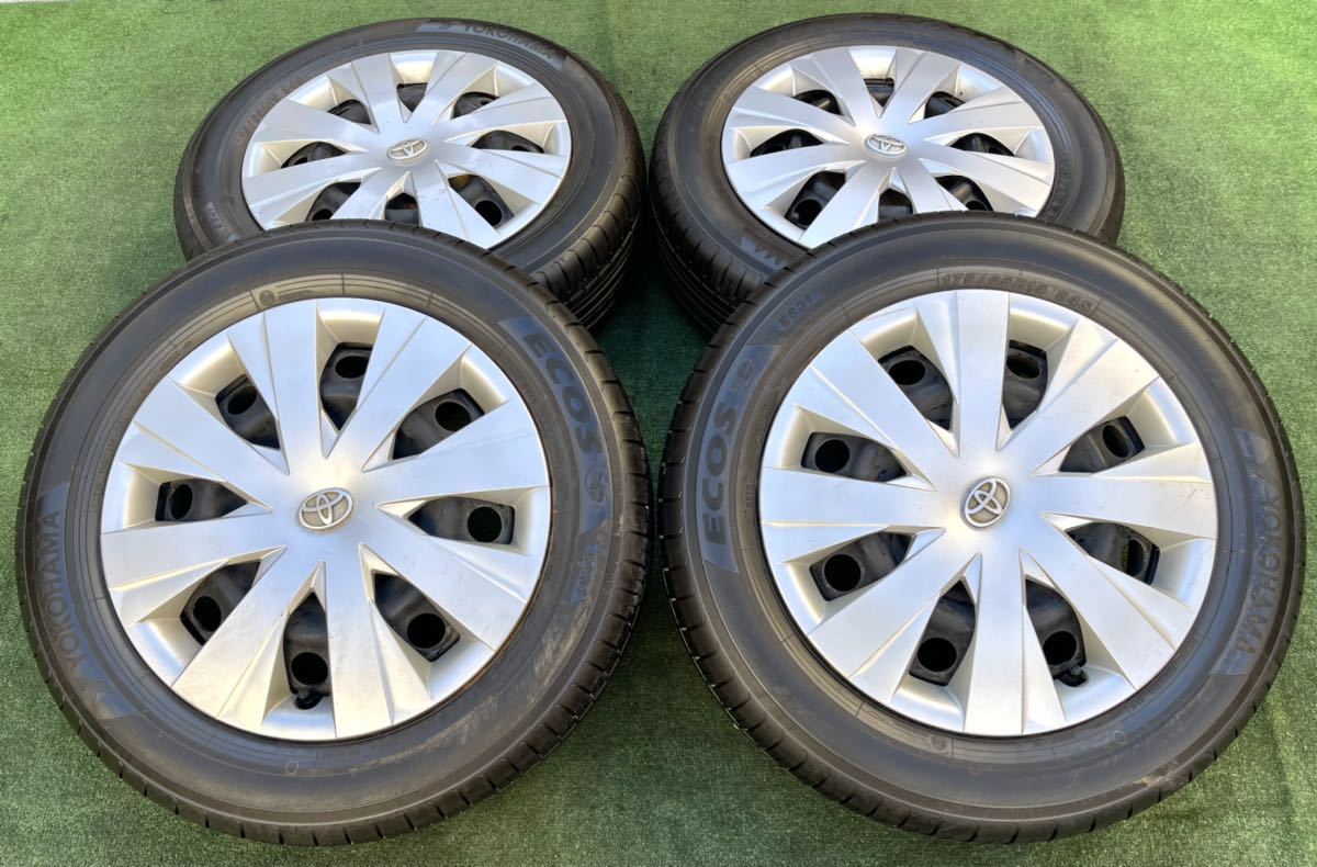 トヨタ アクア 純正 15インチ ホイール＆YOKOHAMA 2021年製 175/65R15 4本セット★ヴィッツ bB ポルテ シエンタ スペイド 等にも トヨタ 15インチ アクア ホイールセット 175&frasl;65R15公式 +40