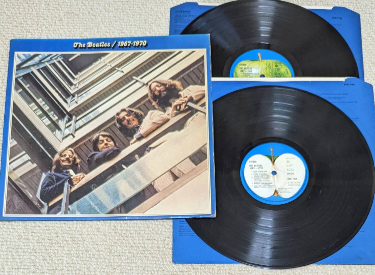 新作入荷，SALE 1円 UKオリジナル盤 イギリス 英国 レコード 2LP The Beatles 1967-1970 青盤 PCS-7182 マト2/3/3/1(その他)｜売買されたオークション情報、yahooの商品情報をアーカイブ公開 - オークファン B