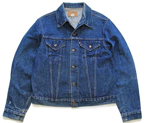 低価，HOT 80s USA製 Levi'sリーバイス 71205 デニムジャケット 46L ロング ビンテージ オールド トラッカー オーバーサイズ ビッグサイズ 70505(ジージャン)｜売買されたオークション情報、yahooの商品情報 男性用