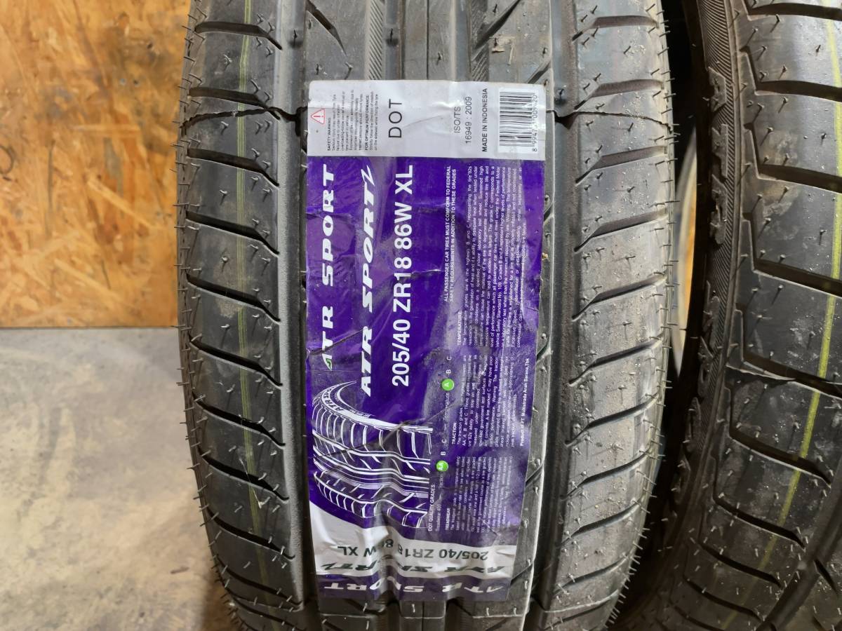 ☆未使用☆205/40R18☆20年☆ATRSPORT☆夏タイヤ☆2本☆(新品)｜売買 