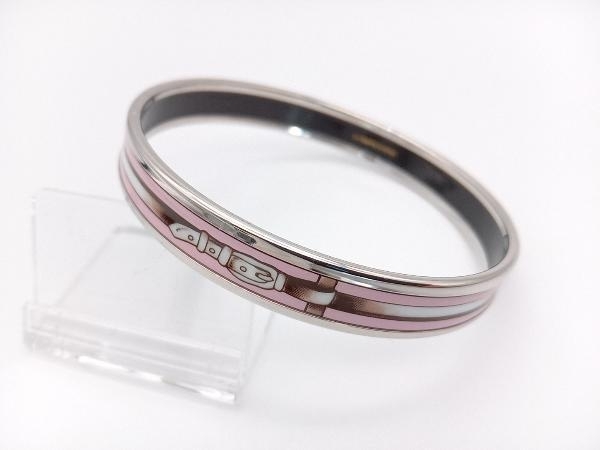 エルメス HERMES バングル エマイユGM ピンク エルメス エマイユPM