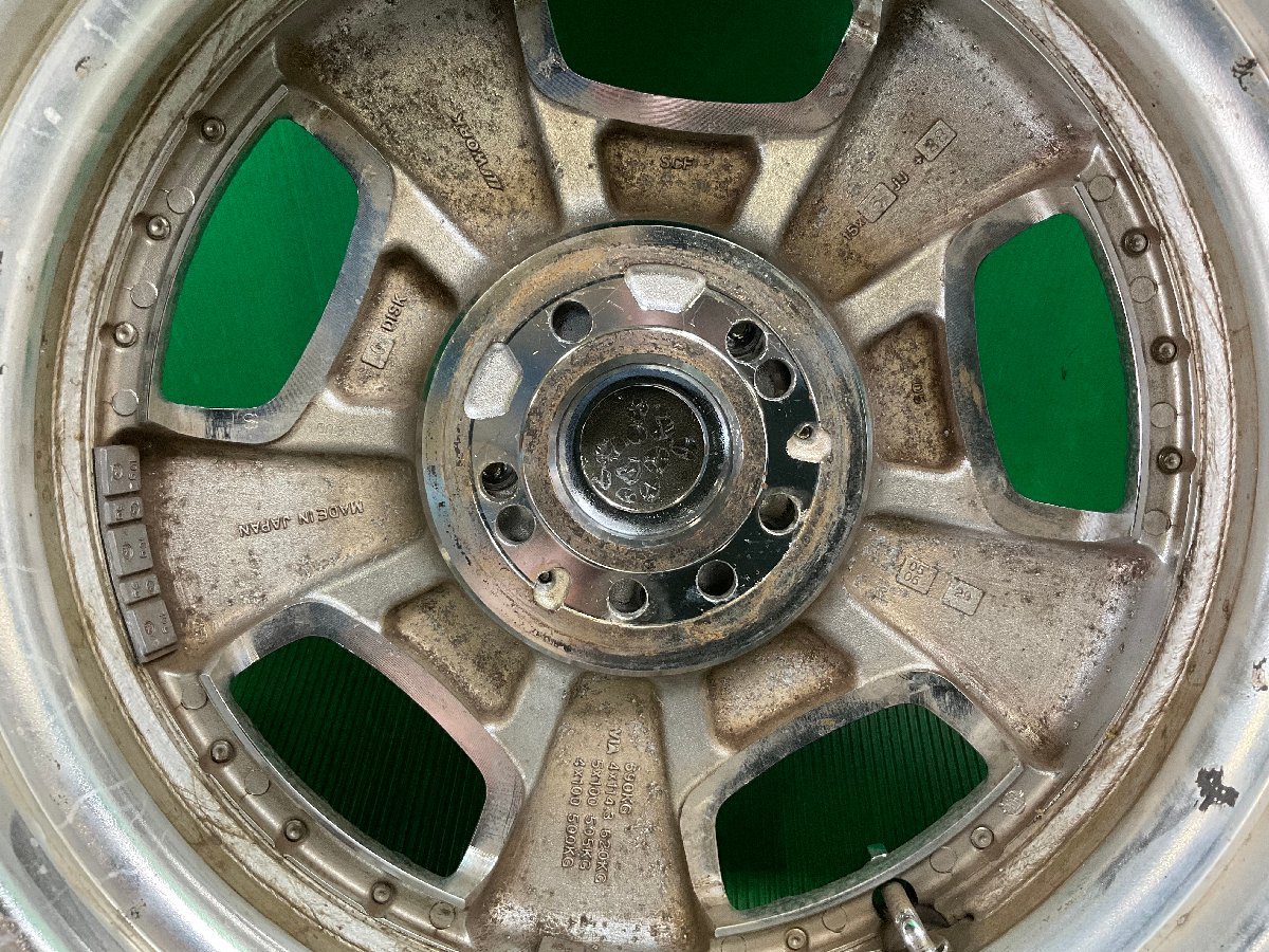 WORK ユーロライン 15インチ アルミホイール 3本 タイヤ 軽自動車 5J 
