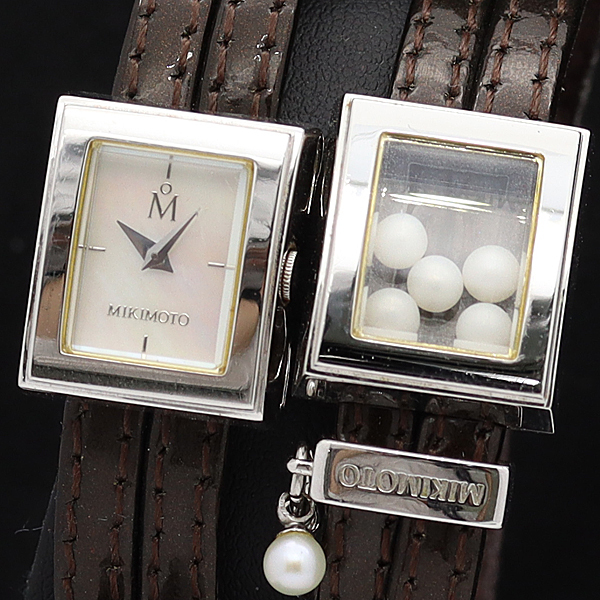 ミキモト パールウォッチ ダブルフェイス 超希少 ミキモト ダブル