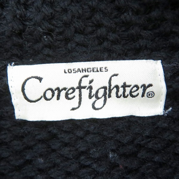 ☆corefighter/コアファイター ニット ショールカラー カーディガン/M 