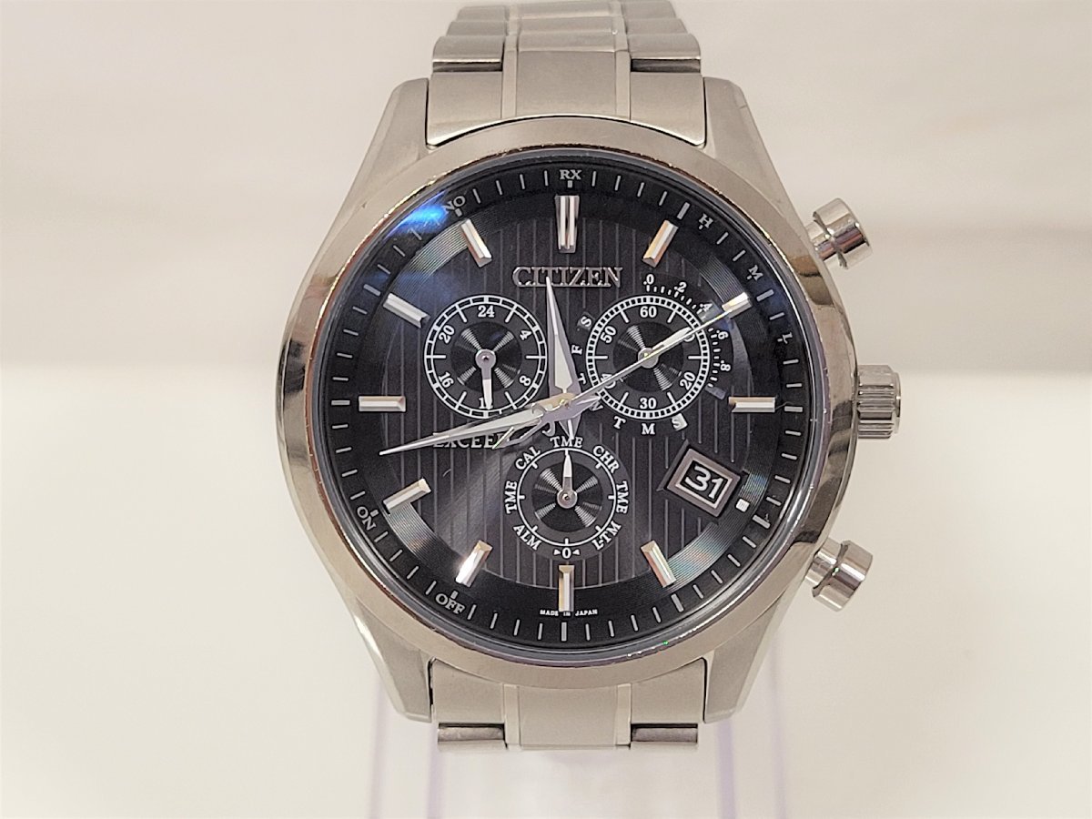 ☆CITIZEN シチズン エクシード 腕時計 E610-T018980 電波ソーラー 