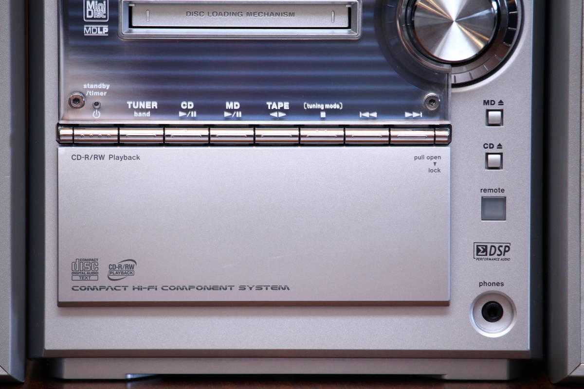 KENWOOD SL3MD CD/MD/TUNER/TAPE コンポ 完動品 KENWOOD SL3MD CD/MD