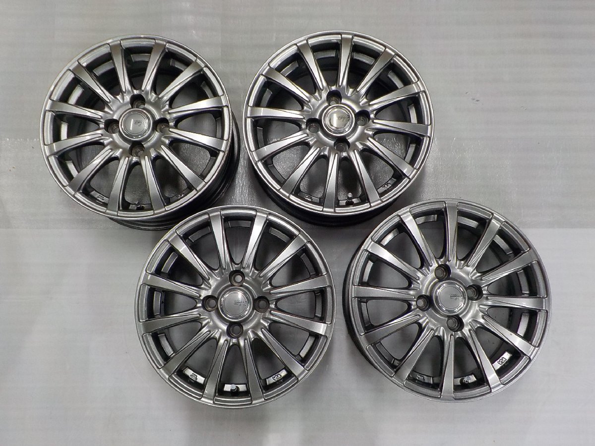 【 トピー - TOPY - 】 SIBILLA NEXT B-12　14インチ　アルミホイール　4本　4H　PCD 100　5.5J +42 ※ リムにガリキズがあります。