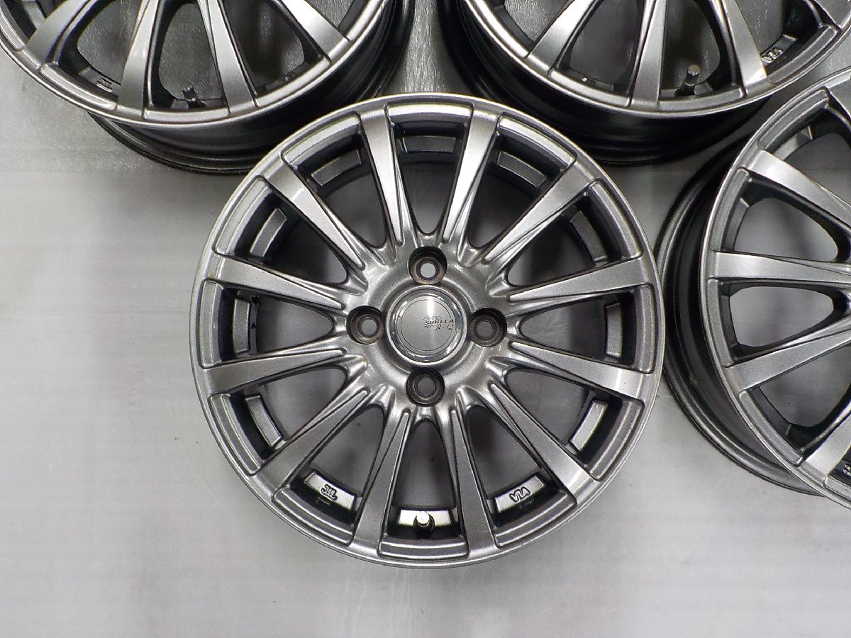 【 トピー - TOPY - 】 SIBILLA NEXT B-12　14インチ　アルミホイール　4本　4H　PCD 100　5.5J +42 ※ リムにガリキズがあります。