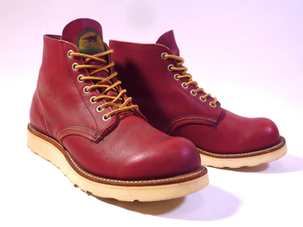 極上革質 REDWING 98年製オリジナル/半円犬タグ 8166 6.5D アイ 