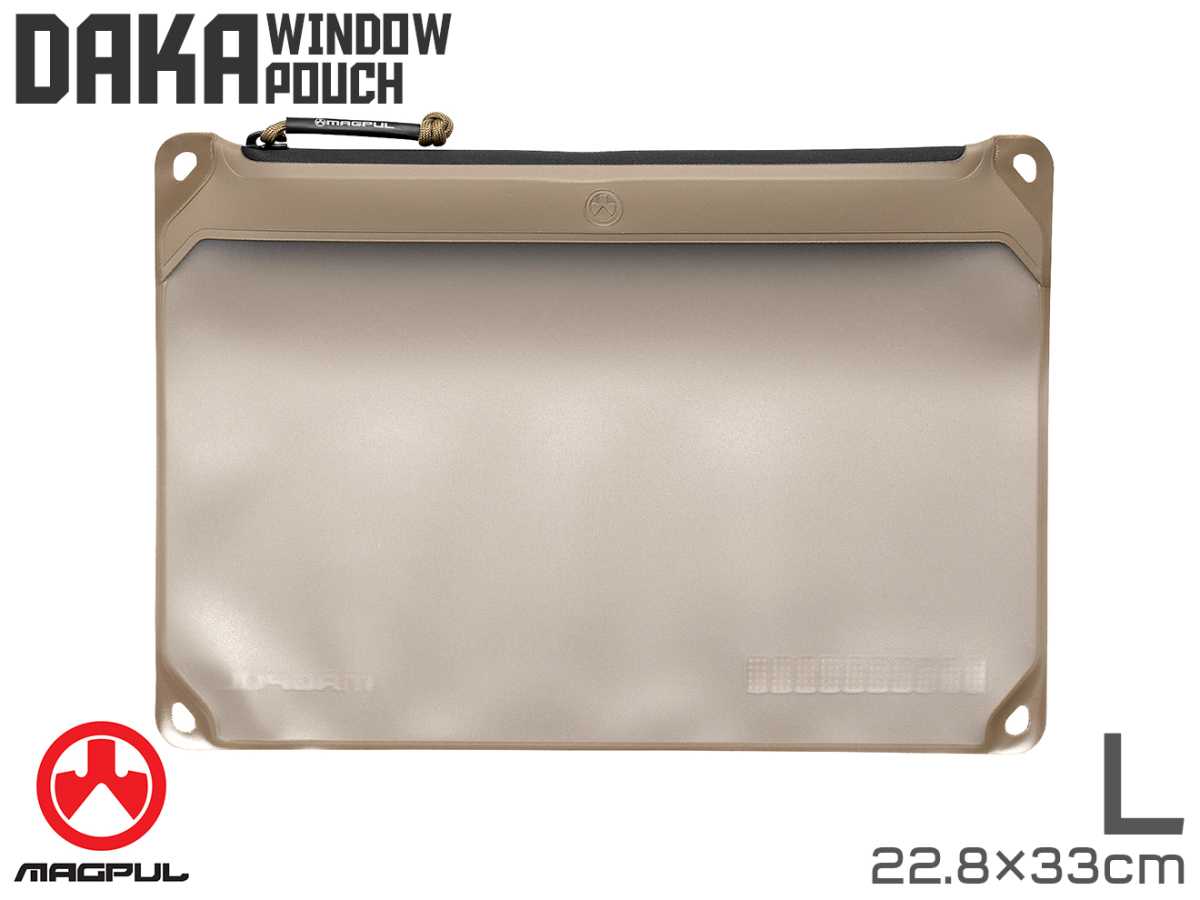 MAG0099　【正規品】Magpul DAKA Window ポーチ L[22.8cm×33cm] FDE