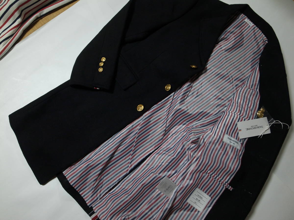 ☆THOM BROWNE トムブラウン☆チェスターコート ☆ダークネイビー