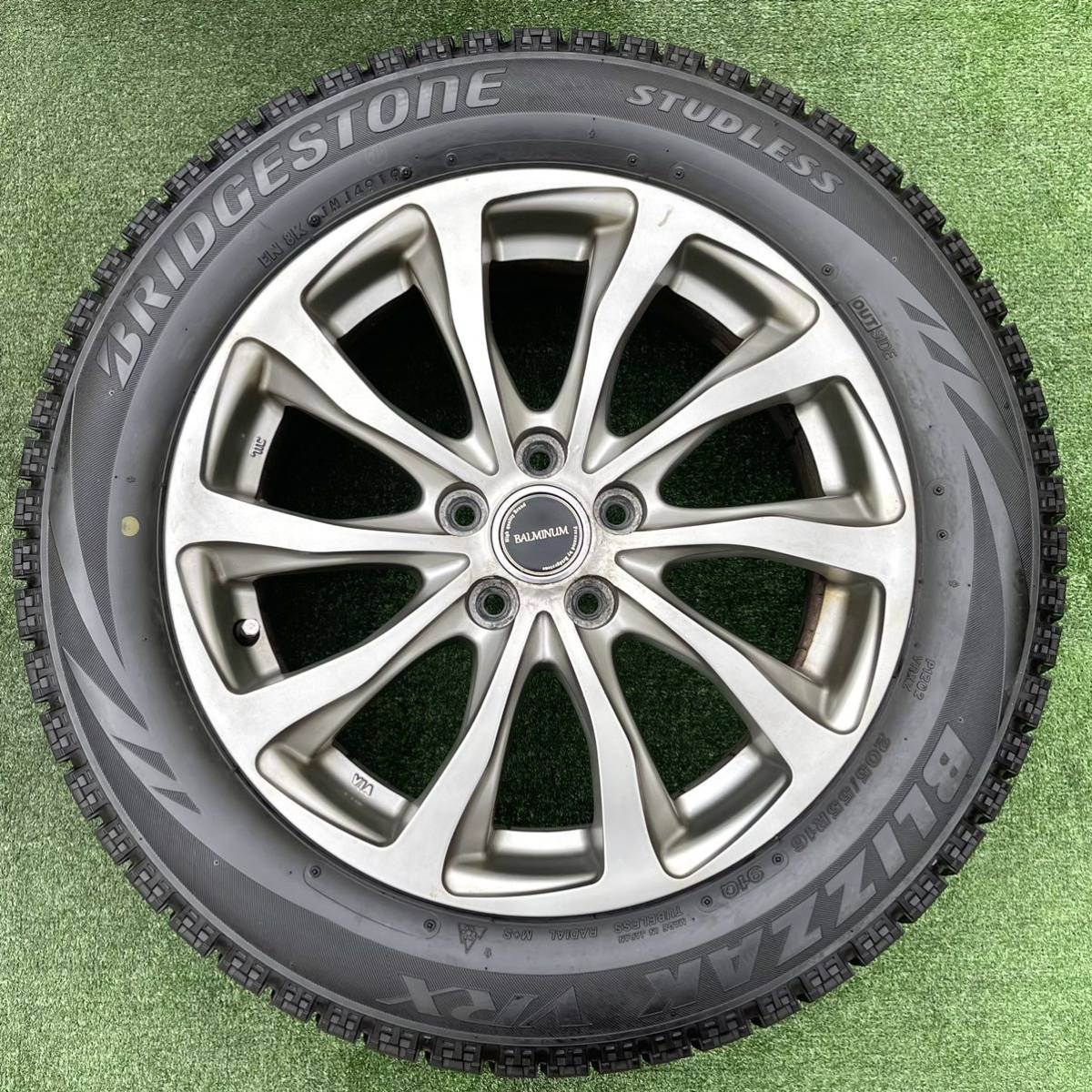 BS BALMINUM 16インチ アルミホイール ☆BS BLIZZAK VRX 205/55R16 4本