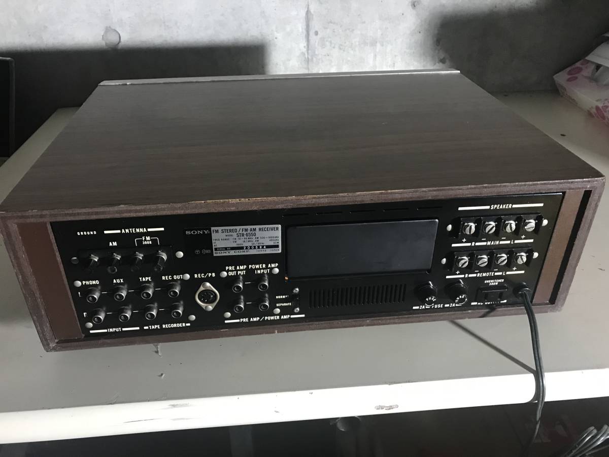 SONY チューナーレシーバー STR6550 美品 Yahoo!オークション - SONY