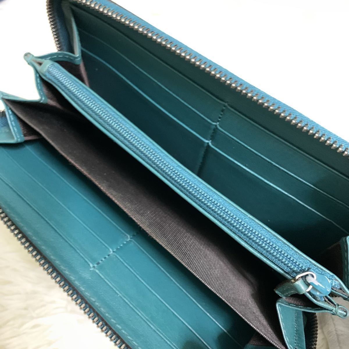 超希少カラー美品》GUCCI グッチ 長財布 ラウンドファスナー マイクロ 
