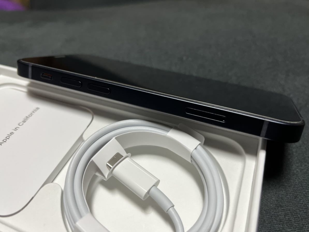 SIMフリー iPhone12mini black 64GB 美品 動作確認済 純正ケース付 1円〜