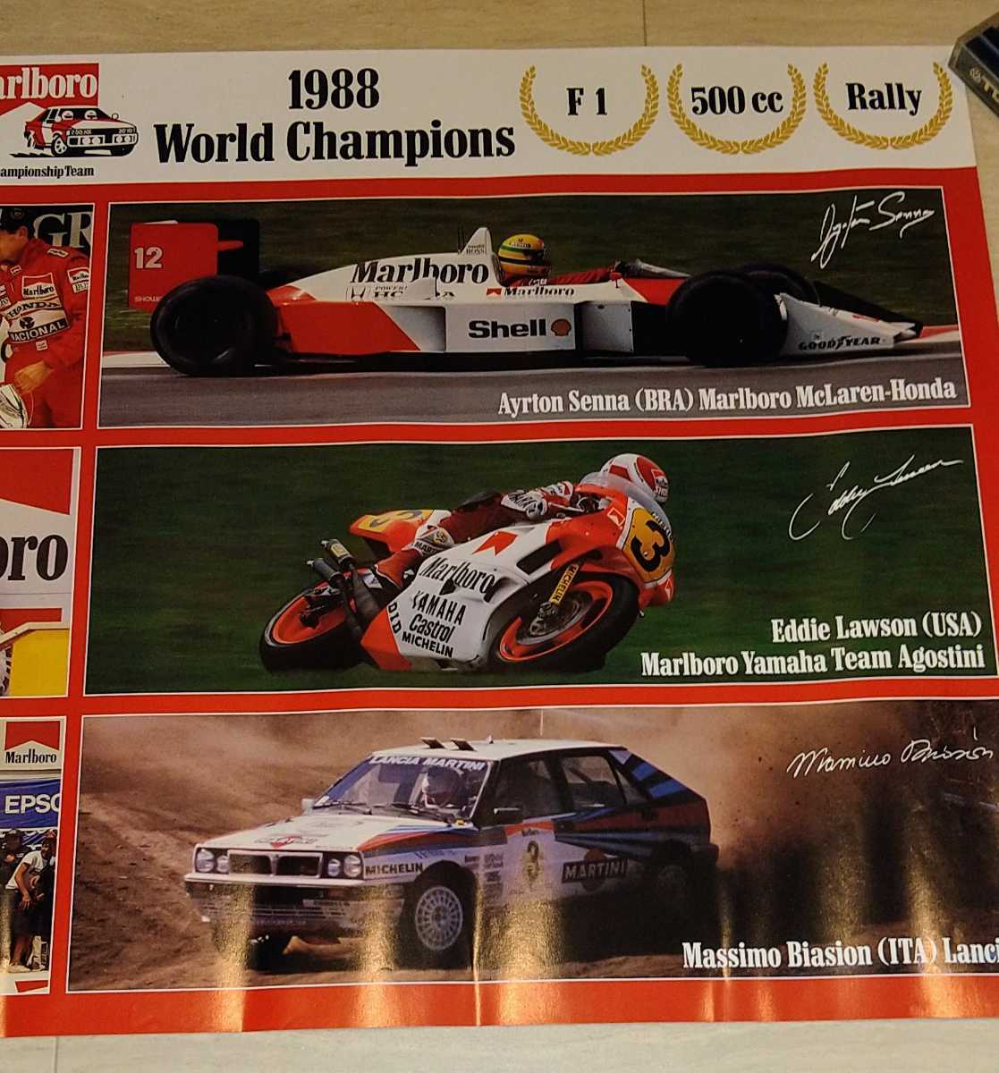 ◇アイルトンセナ F1 モナコGP オフィシャルポスター 1993年 当時