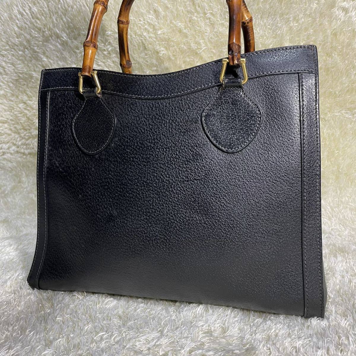 1円スタート GUCCI グッチ ダイアナ バンブー ハンドバッグ トート 