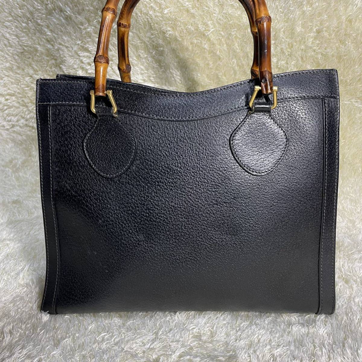 1円スタート GUCCI グッチ ダイアナ バンブー ハンドバッグ トート 