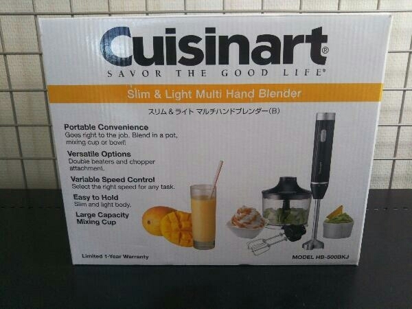 定番人気，品質保証 開封未使用品 Cuisinart HB-500 スリム&ライト マルチハンドブレンダー HB-500 ミキサー/フードプロセッサー
