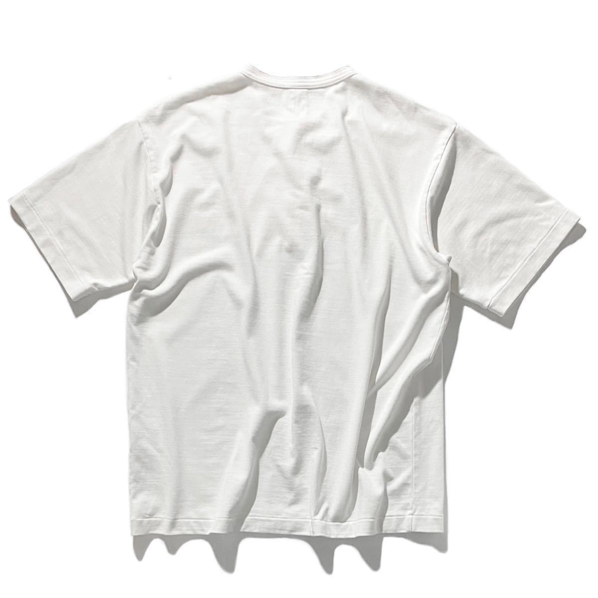 【Ron Herman】最高級 RHC ロンハーマン Pigment Dye Henry Neck T-Shirt ヘンリーネックTシャツ ピグメント加工 白無地 カットソー 日本製 Pigment Dye RHC チェック オープンカラー オンブレ