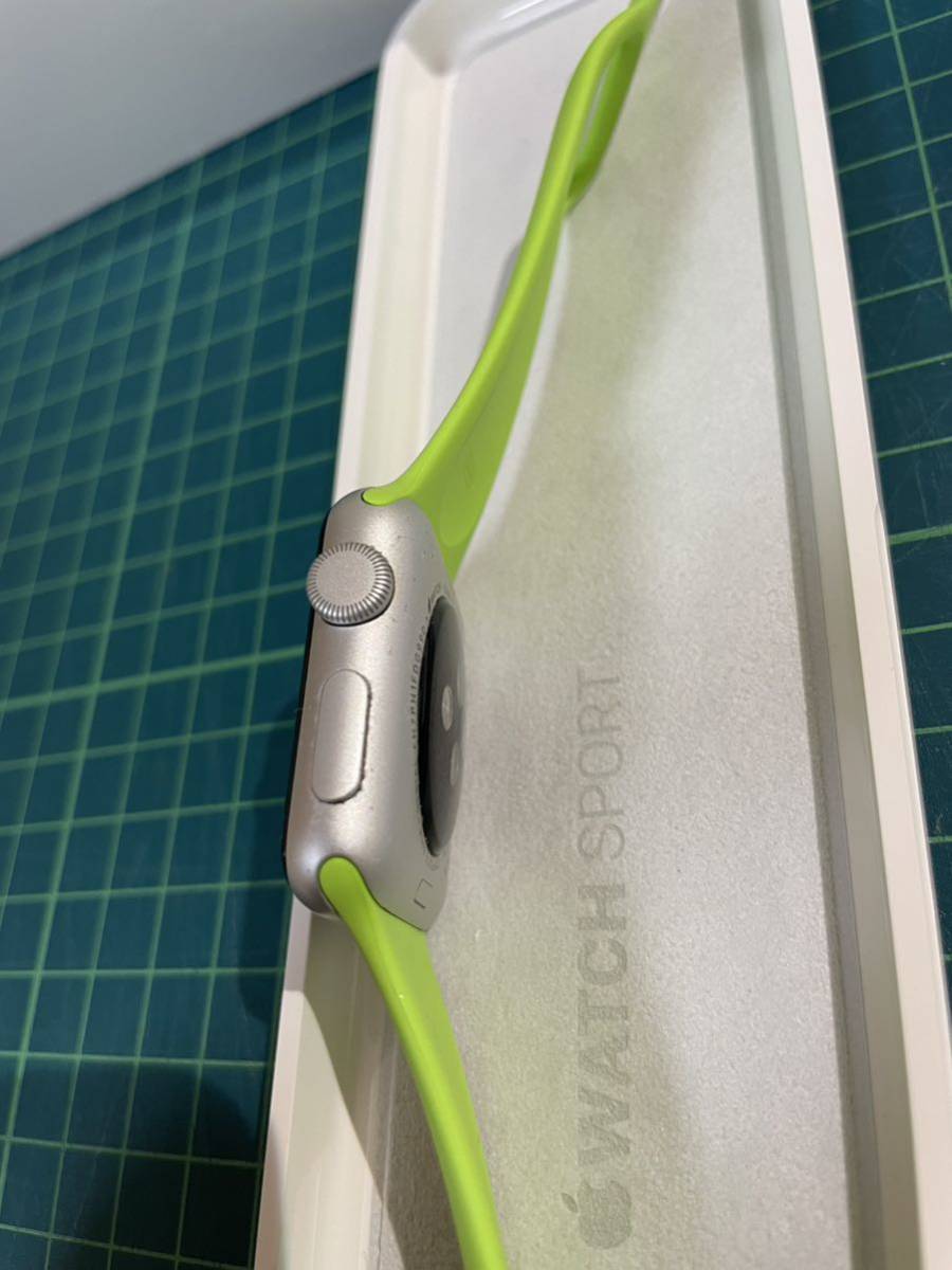 動作確認済み】Apple WATCH 初代 38mm シルバーアルミニウム スポーツ  