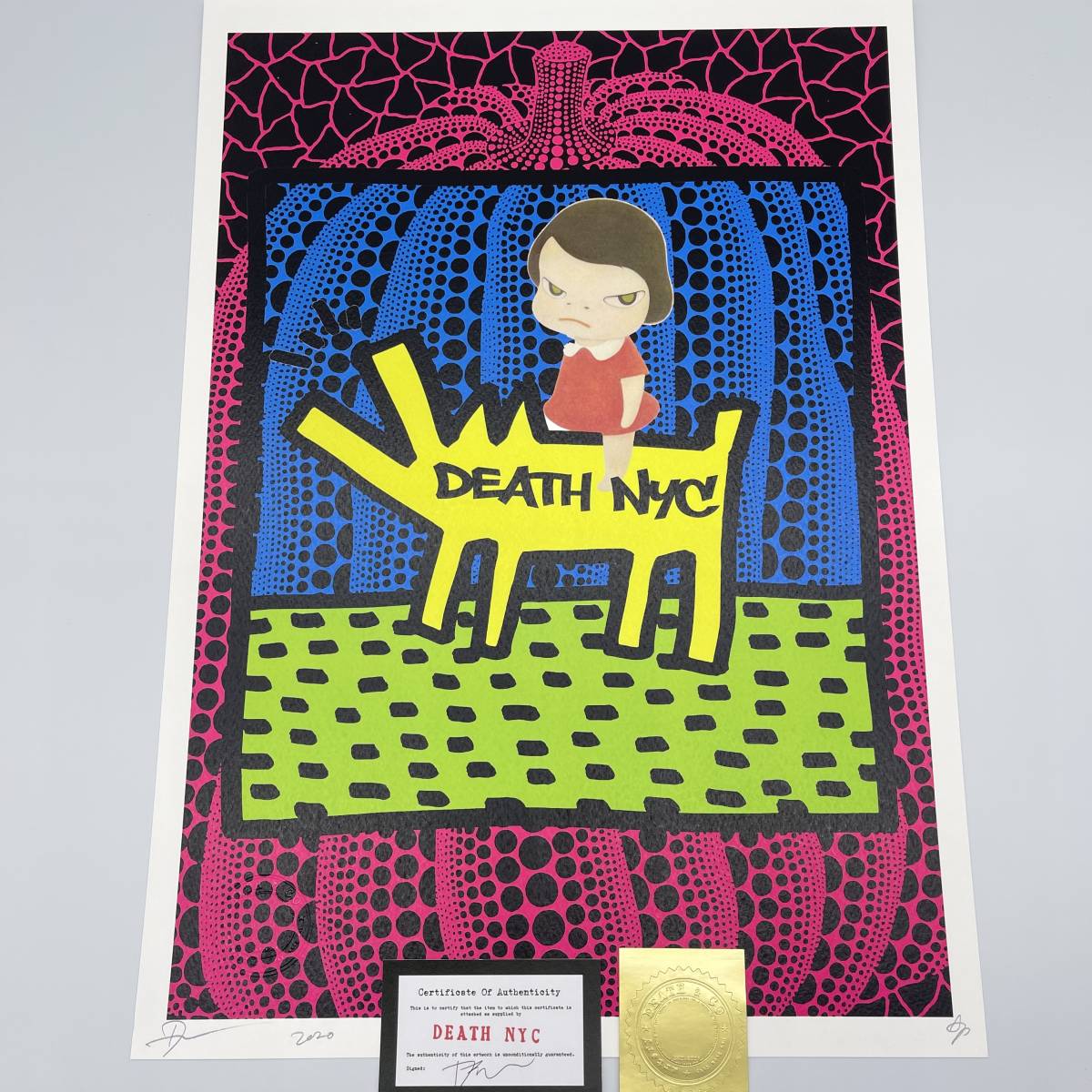 DEATH NYC 世界限定100枚 アートポスター 奈良美智 NARA YOSHITOMO 