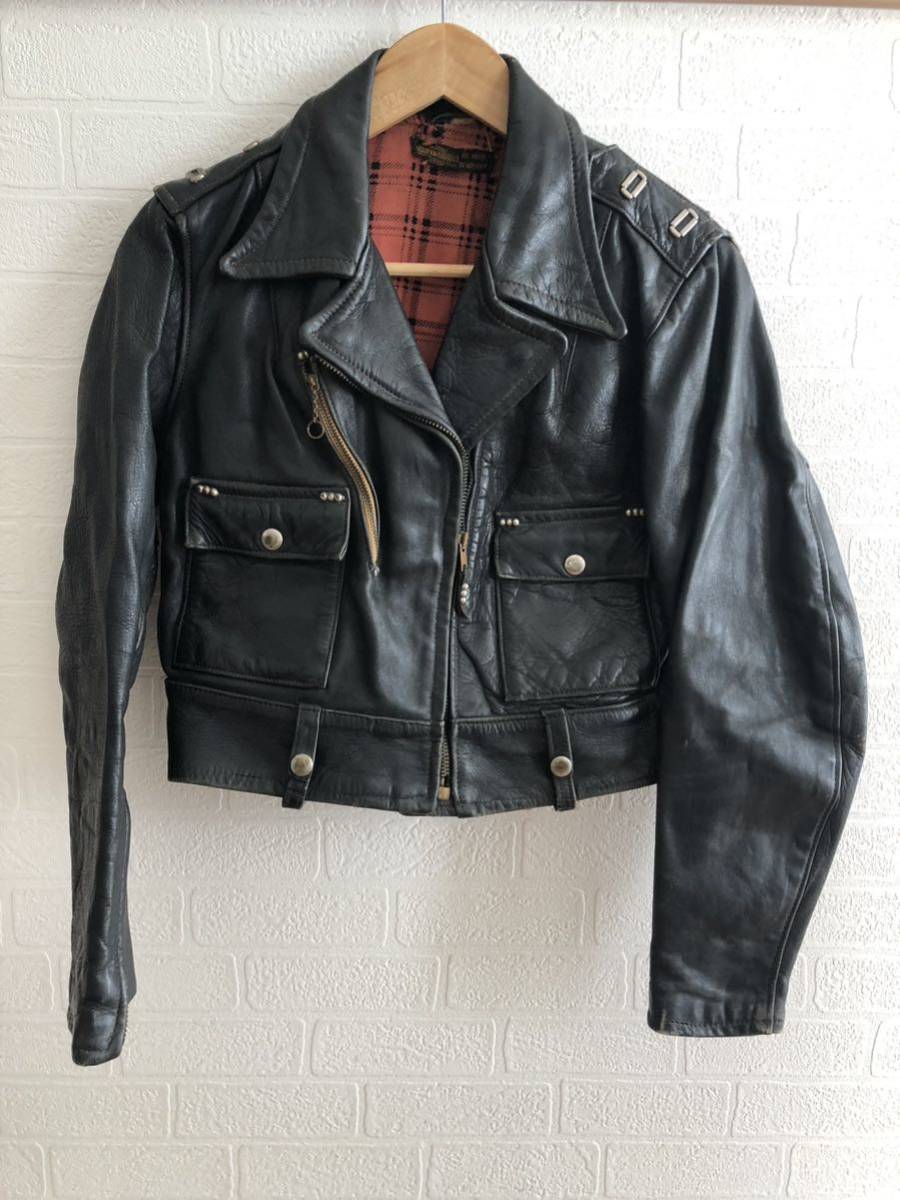 40'sハーレーライダースジャケット 0 レザージャケット HARLEY MC7927