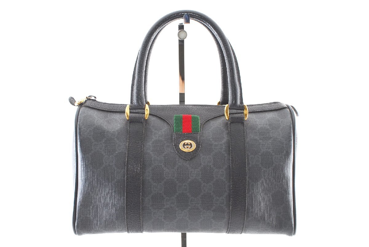 外観美品 GUCCI グッチ GGスプリーム PVC GGマーモント 長財布