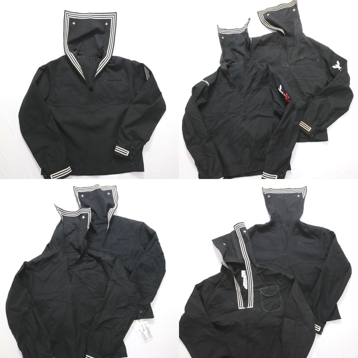 SALE，お買い得 米軍実物 セーラーシャツ set NAVY ウール 他 メンズ42/44 7枚セット まとめ売り 古着卸 1円スタート 最落なし MJ435(制服)｜売買されたオークション情報、yahooの商品情報をアーカイブ公開 - オー 制服
