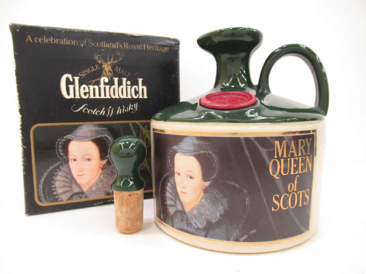 古酒 Glenfiddich グレンフィディック マリークイーン 陶器 シングル