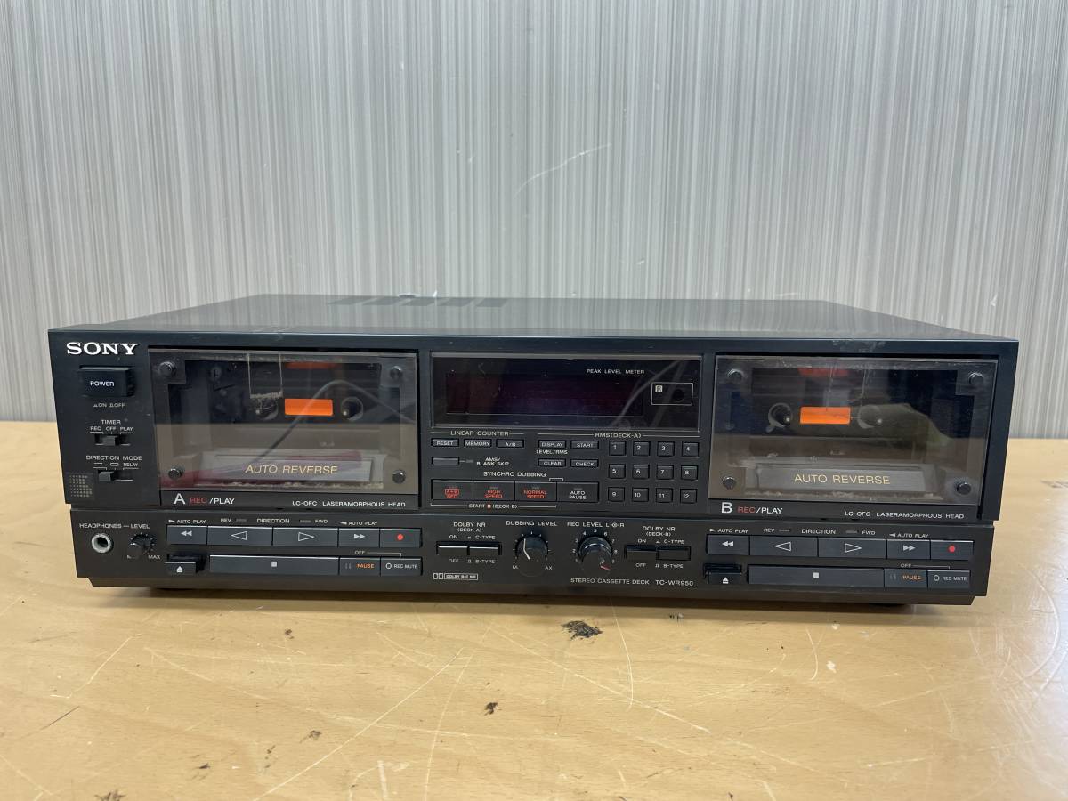 SONY TC-WR730 ダブルカセットデッキ 取扱説明書付き 通電確認済 SONY TC-WR730 ダブルカセットデッキ 取扱説明書付き 通電確認済 SONY