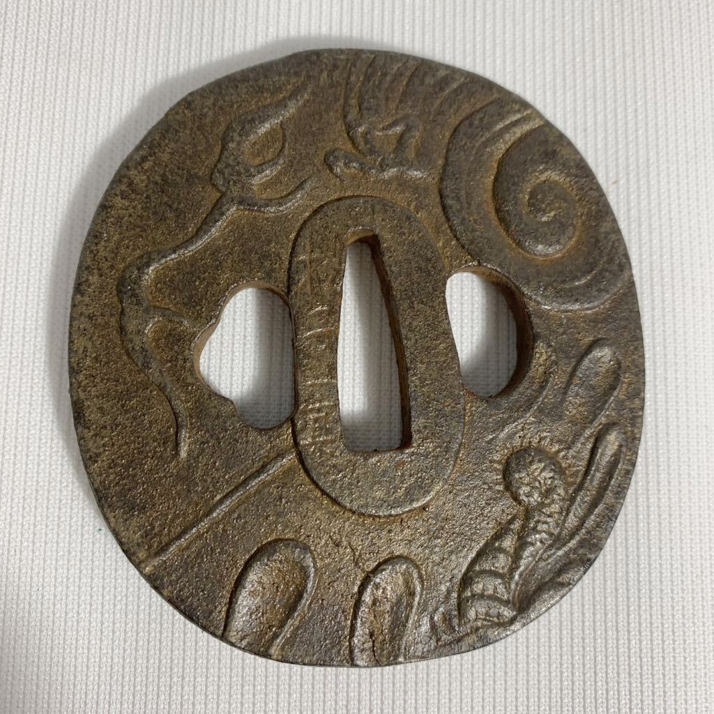 日本刀 鉄地鍔 つば 刀装具 角・丸形など 時代物 骨董品 11点 大量 