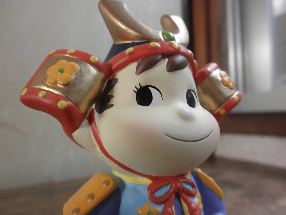 不二家 ポコちゃん 武者人形 兜 鎧 5月人形 FUJIYA ペコちゃん 陶器