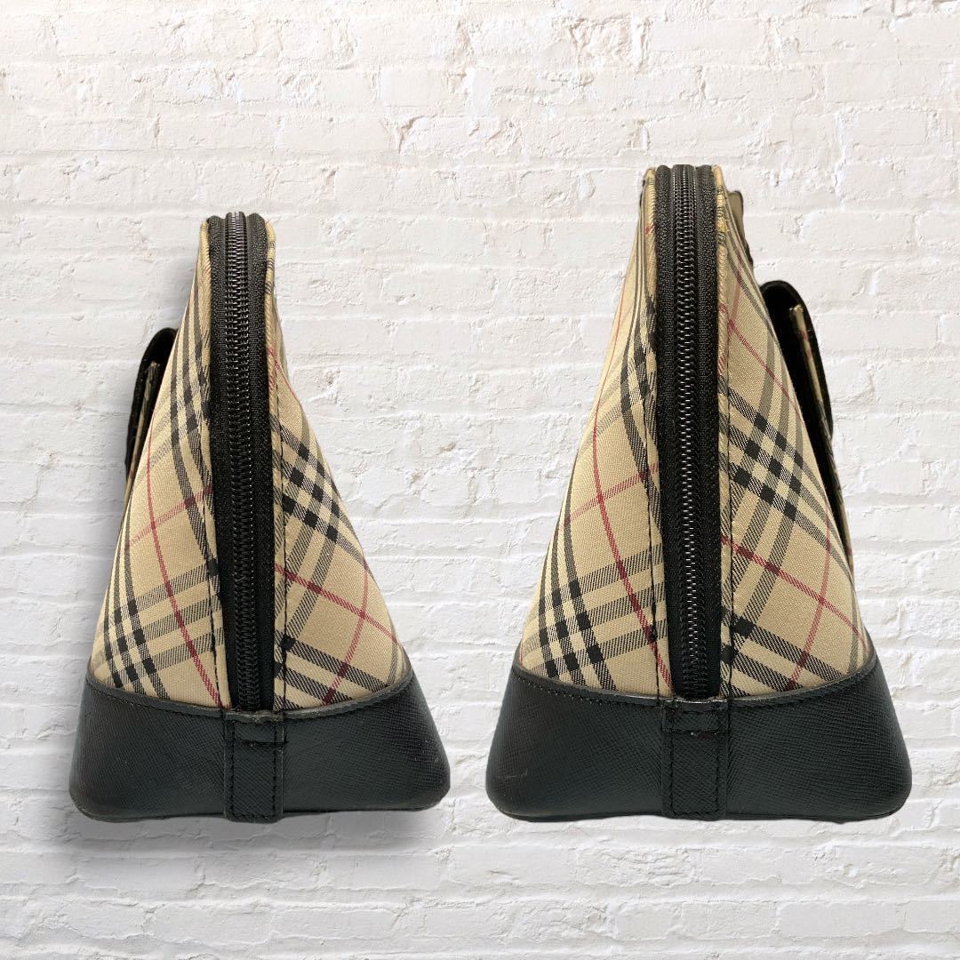 BURBERRY バーバリー ハンドバッグ ミニボストン ノバチェック レザー