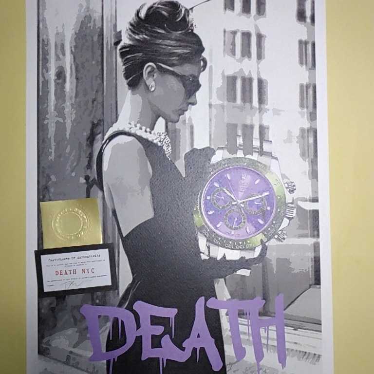 世界限定100枚 DEATH NYC オードリーヘップバーン 額装済み 世界限定