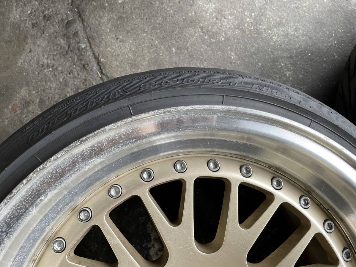 BMS ゴールド メッシュ 15インチ 165/50R15 NANKANG 8J オフセット20