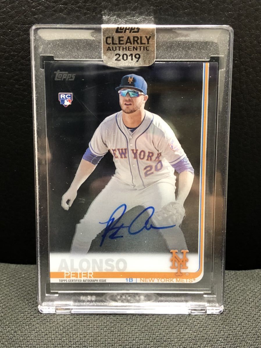 2019 TOPPS #CAAPA Pete Alonso on card Rookie AUTO ピート アロンソ 