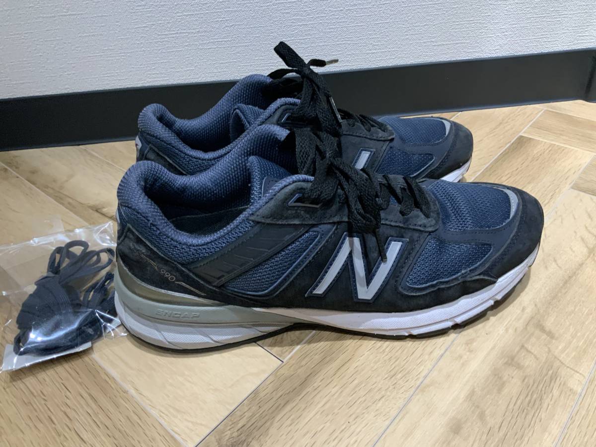 New Balance ニューバランス 990 v5 ネイビー US 9 27cm アメリカ製 ニューバランス Balance New In x 0