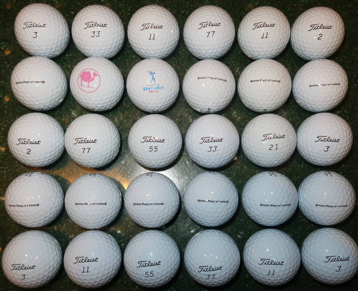 V1 PRO タイトリスト ロストボール ゴルフボール 2021年 Pro プロV1 イエロー TITLEIST 中古タイトリスト(Titleist) B 20球 マジックAランクタイトリスト 年代混合 C