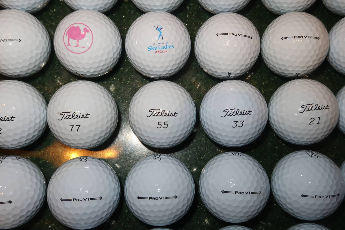 V1 PRO タイトリスト ロストボール ゴルフボール 2021年 Pro プロV1 イエロー TITLEIST 中古タイトリスト(Titleist) B 20球 マジックAランクタイトリスト 年代混合 C