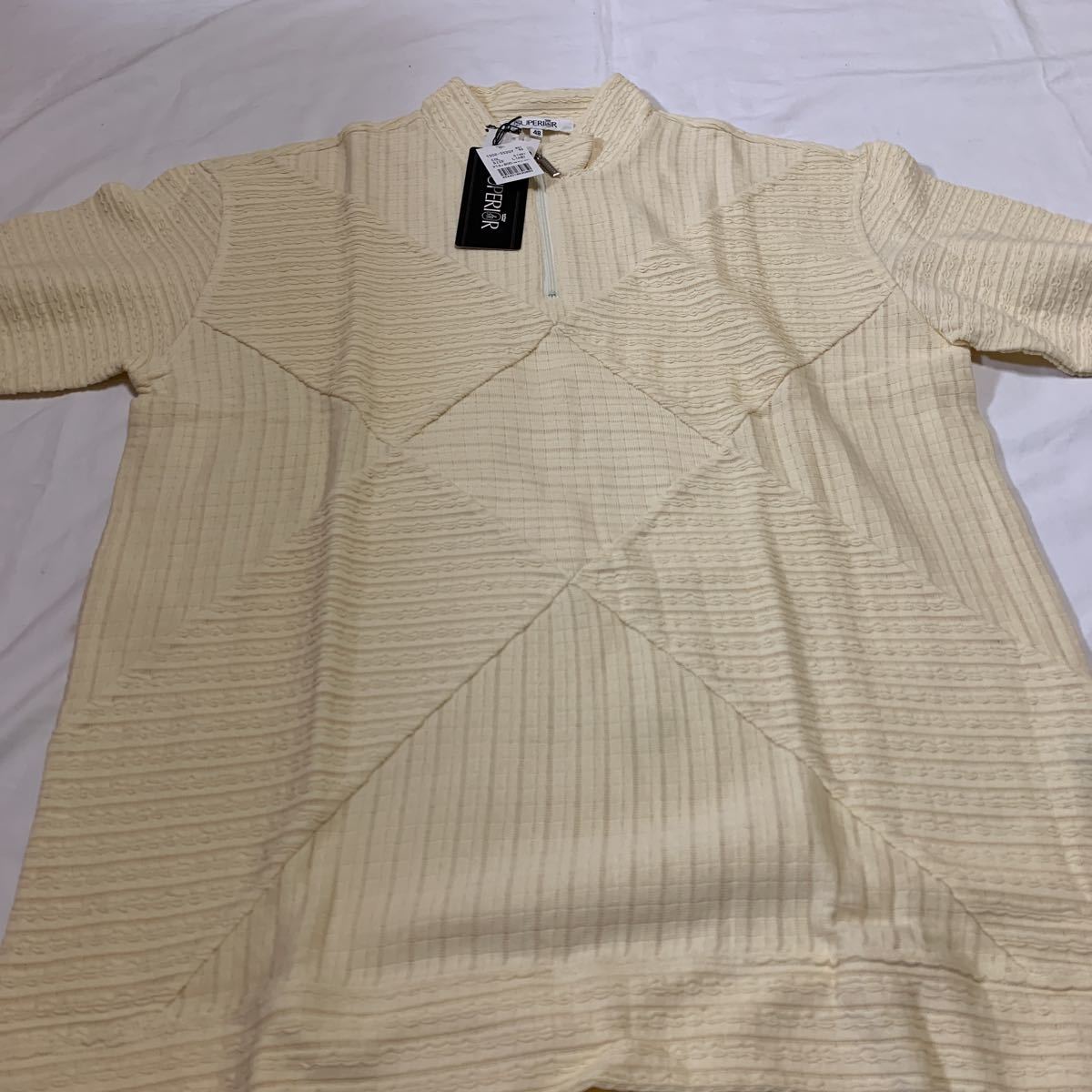 メンズSUPERIOR長袖ハーフジップ　サイズＬ　サイズ48